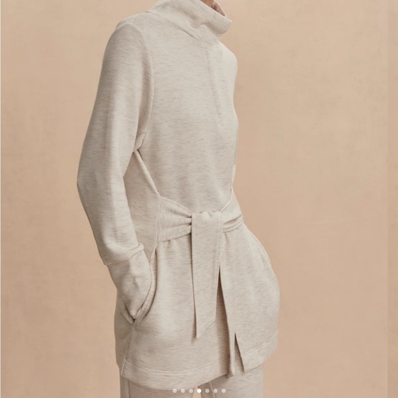 Varley Cream Belted Jacket - Picture 4 of 11